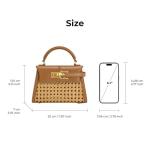 JW PEI Elise Brown Bamboo Handle Bag