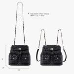 Lexiyat Leather Mini Backpack Purse for Women