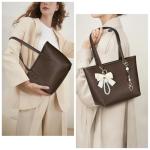 Chic Vegan Leather Small Tote Bag for Women