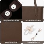 Chic Vegan Leather Small Tote Bag for Women