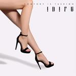 Chic Black High Heel Platform Sandals for Weddings