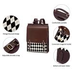 Cnoles Stylish White Leather Backpack for Women