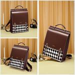 Cnoles Stylish White Leather Backpack for Women