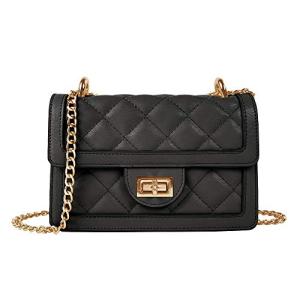 Small Quilted Crossbody Bag - Trendy Black Purse