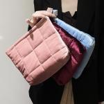 Quilted Velvet Makeup Bag for Women - Wine Red