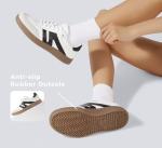 Lucky Step Retro Gum Sole Sneakers for Women