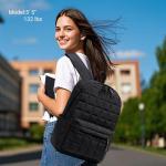 Chic Quilted Black Travel Backpack for Women