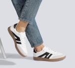 Lucky Step Retro Gum Sole Sneakers for Women