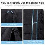 Chic Quilted Black Travel Backpack for Women