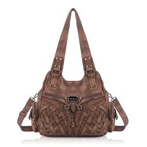Angel Barcelo Brown Soft Leather Hobo Bag