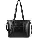 BOSTANTEN Women’s Leather Laptop Tote Handbag
