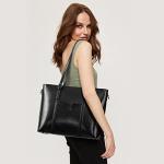 BOSTANTEN Women’s Leather Laptop Tote Handbag
