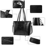 BOSTANTEN Women’s Leather Laptop Tote Handbag