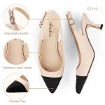 Ankis Closed Toe Slingback Heels for Women