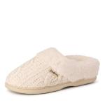 Dearfoams Women's Claire Cable Knit Clog Slippers