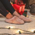 Dearfoams Women's Claire Cable Knit Clog Slippers