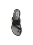Michael Kors Vera Black Flat Thong Sandals - Women’s