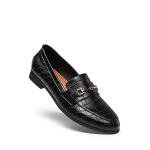 DREAM PAIRS Women's Stylish Black Penny Loafers