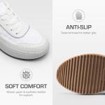 Chic White Chunky Platform Sneakers for Women