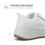 Chic White Chunky Platform Sneakers for Women