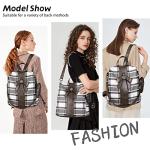 Stylish Anti-Theft Khaki PU Leather Backpack Purse