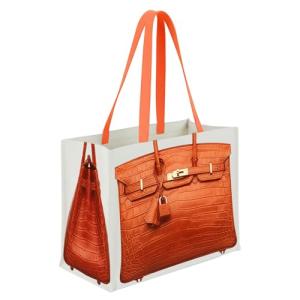Chic Canvas Tote with Luxury-Inspired Print