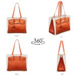 Chic Canvas Tote with Luxury-Inspired Print