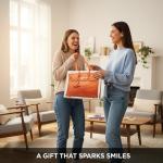 Chic Canvas Tote with Luxury-Inspired Print