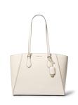 Michael Kors Taryn Large Multi-Functional Top-Zip Tote Bag, Gold-Tone Hardware/Light Cream