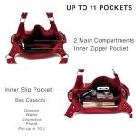 Scarleton Purses for Women Large Hobo Bags Washed Vegan Leather Shoulder Bag Satchel Tote Top Handle Handbags, H129210, Red