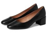 Cole Haan Women's Go-to Shayla Block Heel Pump, Black Leather, 10-B US