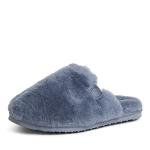Fireside by Dearfoams Women's Shelly Beach All Over Shearling Easy On/Off Scuff Sandal, Flintstone, 8