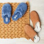 Fireside by Dearfoams Women's Shelly Beach All Over Shearling Easy On/Off Scuff Sandal, Flintstone, 8