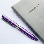 LACHIEVA LUX Elegant Crystal Executive Metal Ballpoint Pen with German-made Refills, Luxury High end Writing Instruments for Women-Purple