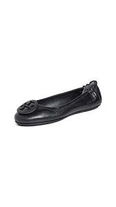 Tory Burch Minnie Travel Ballet Flats in Black