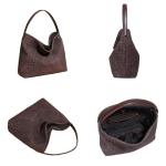Luxury Suede Woven Hobo Bag Trendy Suede Tote Bags For Women Women’s Shoulder Purse For Travel Work Fall Winter 2025
