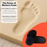 Dearfoams Women's Marled Cable Knit Chenille Clog with Wide Widths Slipper, BLACK, X-Large Wide Wide US