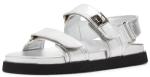 Steve Madden Women's Mona Sandal, Silver, 8.5 M US