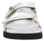 Steve Madden Women's Mona Sandal, Silver, 8.5 M US