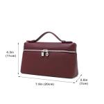 Rejolly Crossbody Bag for Women Small Top-Handle Pouch Purse Designer Shoulder Handbag Quiet Luxury Leather Trendy Purse Burgandy
