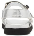 Steve Madden Women's Mona Sandal, Silver, 8.5 M US