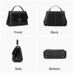 HICARRY Top Handle Bag Handbags Large Faux Leather Satchel Bags for Women Luxury Designer Business Crossbody Work Tote Purse, Black