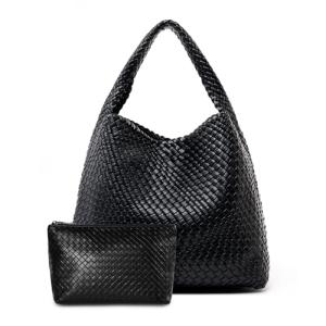 Large Woven Tote Bag for Women Weave Purse Woven Leather Handbag