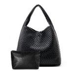 Large Woven Tote Bag for Women Weave Purse Woven Leather Handbag