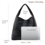 Large Woven Tote Bag for Women Weave Purse Woven Leather Handbag