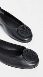 Tory Burch Minnie Travel Ballet Flats in Black