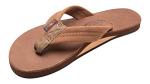 Rainbow Sandals Women's Single Layer Leather Sandal, Redwood, Medium / 6.5-7.5 B(M) US