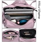 UTO Women Backpack Purse Leather Vegan Ladies Fashion Designer Rucksack Convertible Travel Shoulder Bag with Tassel Light Purple