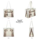 Dotpraise Chic Canvas Tote with Fashion-Inspired Print – Funny Gift Bag for Women, Stylish Holiday Present, Foldable Everyday Carryall