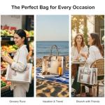 Dotpraise Chic Canvas Tote with Fashion-Inspired Print – Funny Gift Bag for Women, Stylish Holiday Present, Foldable Everyday Carryall